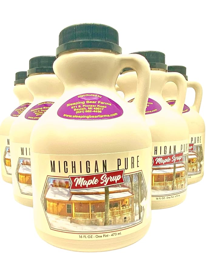 All Natural 100% Pure B Grade Maple Syrup 16 Oz. (Pint)- Case of 12