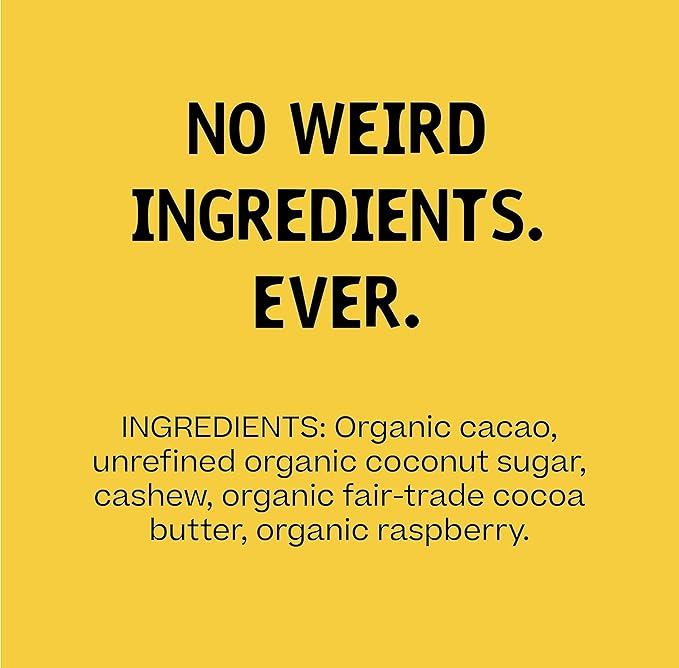 Hu Chocolate Bars | 12 Pack Raspberry Jelly Cashew Butter Chocolate | Natural Organic Vegan Gluten Free Paleo Non GMO Fair Trade Dark Chocolate | 2.1oz Each