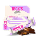 NICKS Soft Toffee Chocolate Candy Bar with Caramel Sauce Without Added Sugar110 Calories 3.5 Net Carbs Gluten Free Low Carb Candy – 15-Pack (28g Each)