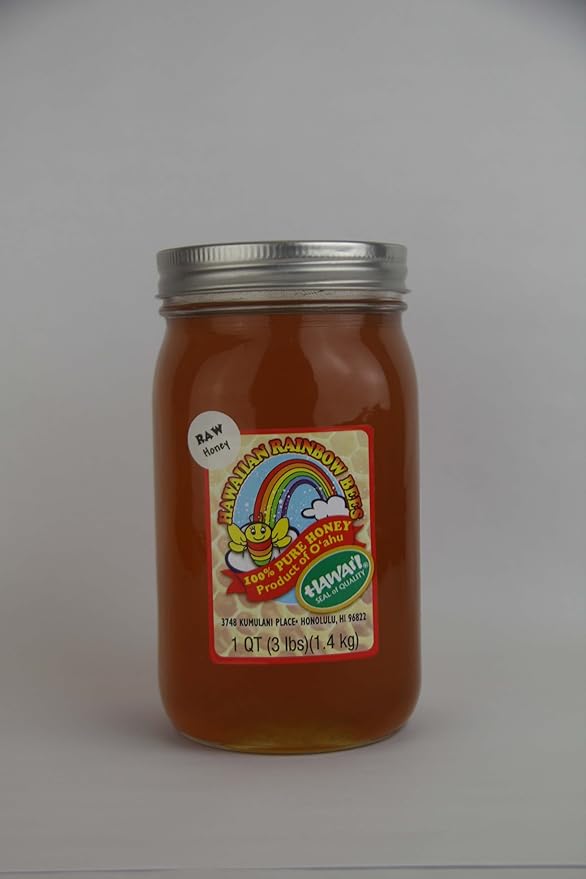 Restaurant Supply Quart of Rainbow Blossom Honey