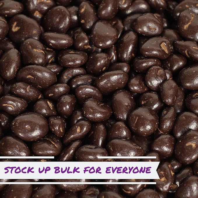 Gourmet Chocolate Covered Raisins by Its Delish 5 Lbs Bulk Bag | Dark Chocolate with Raisins Healthy Snacking | Dried Raisin Chocolate Candy Snacks | USA Made Vegan Kosher Parve