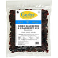 Gerbs Sweetened Blueberry &amp Cranberry Dried Fruit Snack Mix 2 lbs. | Unsulfured No Preservatives Resealable Bag | Naturally Sweet &amp Chewy with Tart Berry Flavor | Top 14 Allergen-Free