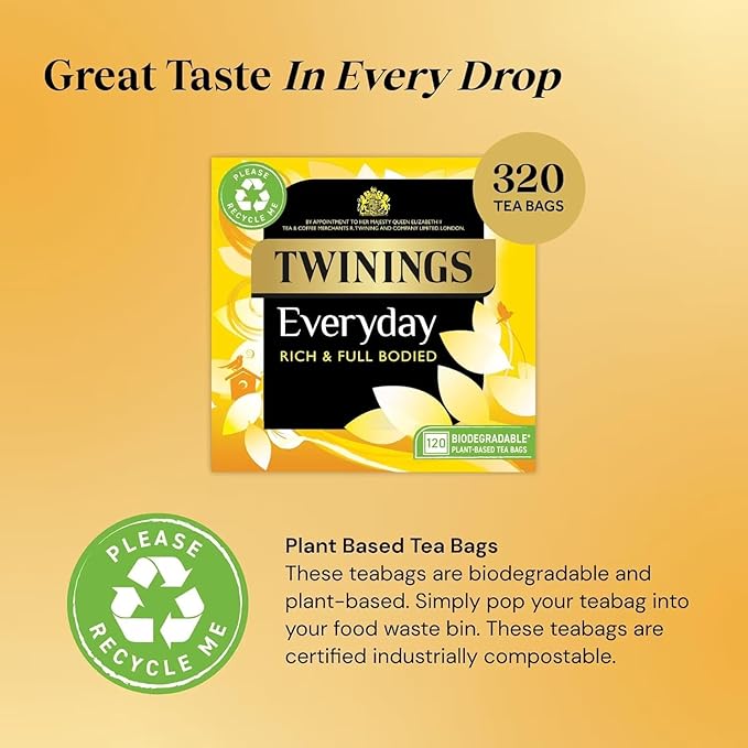 Twinings Everyday 80 Tea Bags (Pack of 4)