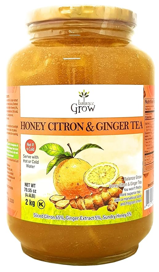 Balance Grow Honey Citron and Ginger Tea 70.55oz (4.4 lbs/2KG) pack of 1