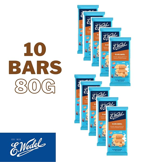 E.Wedel Chocolate (5 - PACK White Chocolate Carmel)