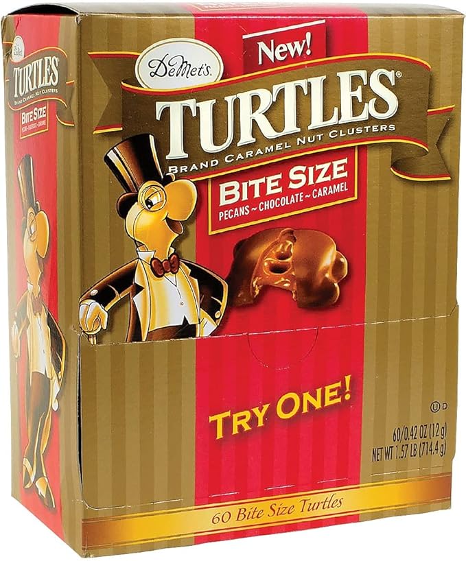 DeMet's Turtles Original Bite Size 60 Pieces/Box
