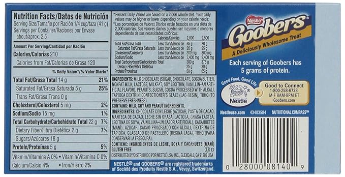 Nestle Goobers Box 3.50-Ounce (Pack of 18)