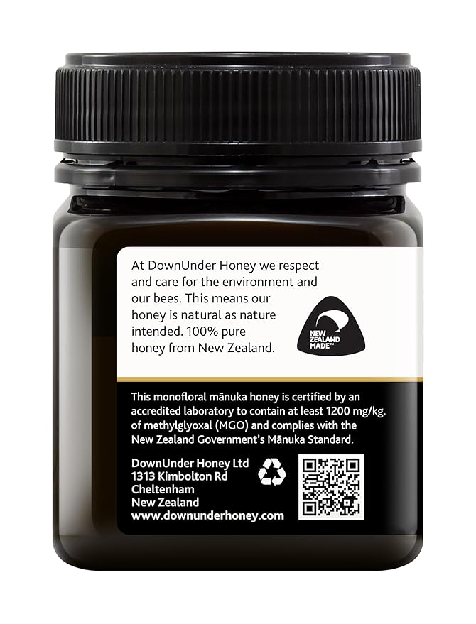 DownUnder Honey UMF 25+ Manuka Honey MGO 1200+ 250g