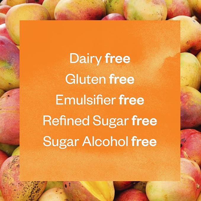 Floura Mango Cardamom Fruit-Forward Fiber Bars– High Fiber Vegan Gluten &amp Dairy Free Low Calorie Healthy Snack Bars with Upcycled Produce for Gut Health [10 Pack]