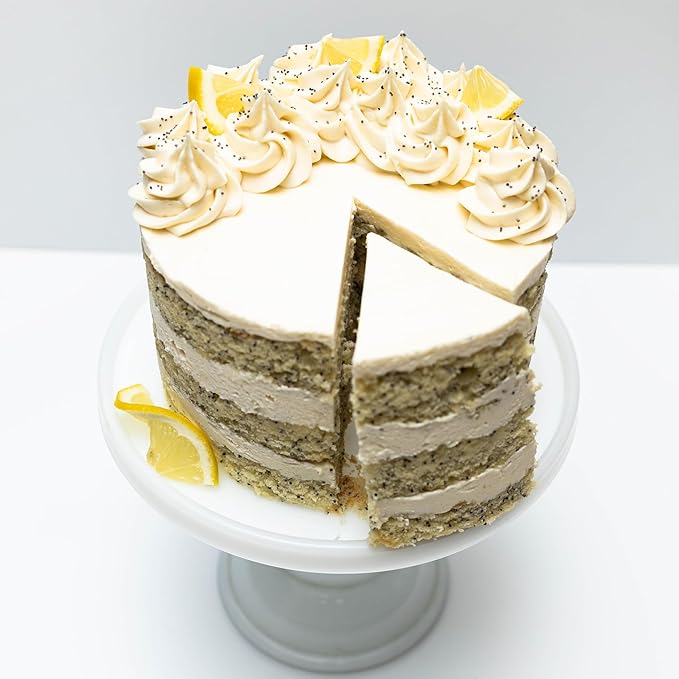 CrumbleCrate Lemon Poppy Seed Cake DIY Baking Kit for Adults | Gourmet Cake Making Set | Pre-Measured Ingredients &amp Baking Tools Included