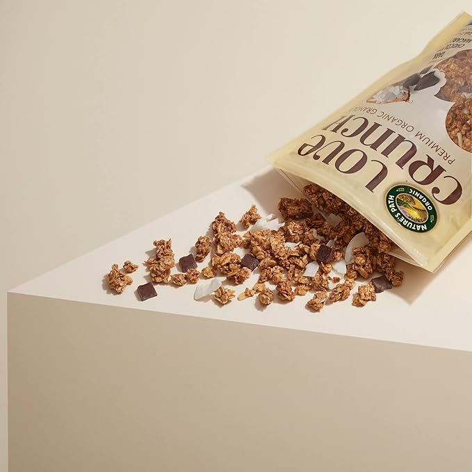 Love Crunch Organic Dark Chocolate &amp Coconut Granola 11.5 oz (Pack of 6) Non-GMO Fair Trade by Nature's Path