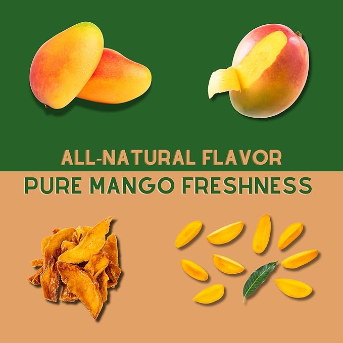 Fruitcraft Dried Mango No Sugar Added 11lbs | Pure Fresh Mango Chunks Flavor in Bulk | All-Natural Dried Mangoes for Snacking Baking and More | Premium Dry Fruit Mango Slices