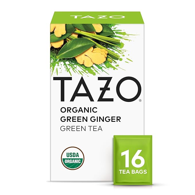 TAZO Tea Bags Green Tea Organic Zen Green Ginger &amp Peachy Green (1ea) (Variety Pack)