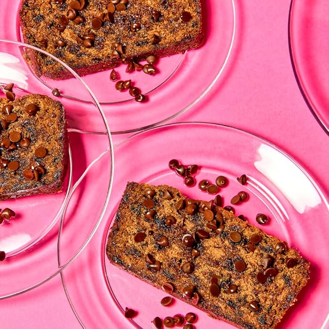 GoNanas Chocolate Chip Oat Flour Banana Bread Mix Suitable for Plant Based Vegan Diets Gluten Free Dairy Free Snacks Healthy Snacks For Adults Muffin Mix Nut Free Cupcakes Dessert NON-GMO 4pk