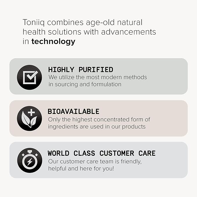 Toniiq Low-Caffeine Mushroom Coffee - Ultra High Potency 10:1 Concentrated Extract - Colombian Sourced Beans with 10 Mushroom Blend Lion's Mane &amp Cordyceps - Functional Coffee Alternative