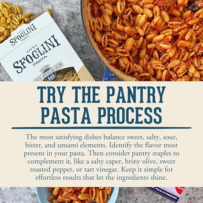 Sfoglini Organic Durum Semolina Reginetti (12 oz) &amp Radiators (16 oz) Pasta (4-Pack 2 Packages Per Shape)