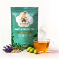 KUKER Anti-Stress Tea 100g Loose Leaf – Calming Herbal Tea with Chamomile Valerian Lavender &amp Lemon Balm – Natural Anxiety Relief &amp Sleep Support