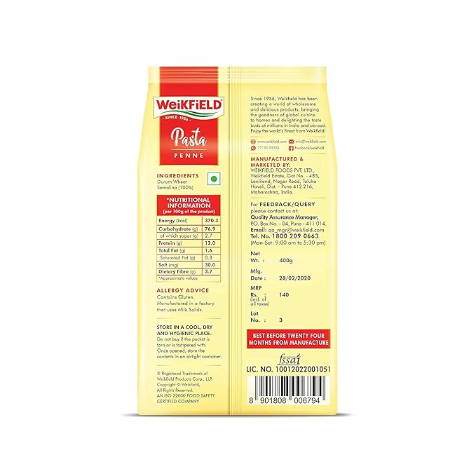 METREY High Protein Penne Pasta 400g
