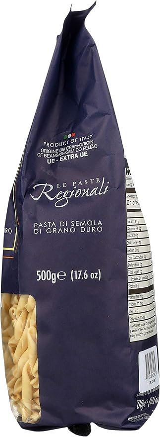 Camp'Oro Le Regionali Italian Pasta Strozzapreti 17.6 oz (Pack of 4) 4 lb