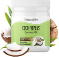 NaturalSlim Coconut Oil with CoQ10 - MCT Oil Organic Coconut Oil for Baking Mixing with Shake Smoothies Coffee or Ingest Directly - Supports Energy Metabolism and Immune System Fresh Flavor