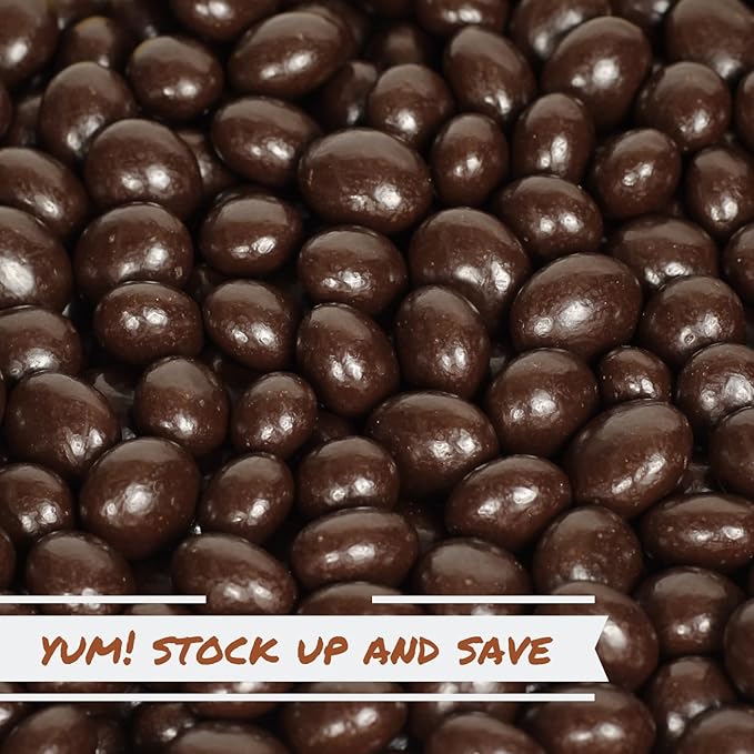 Dark Chocolate Covered Espresso Beans - by It's Delish 2 Lbs Bulk | Coffee Lovers Snack | Gourmet Chocolates Candy Snacks | Made in USA Vegan Kosher