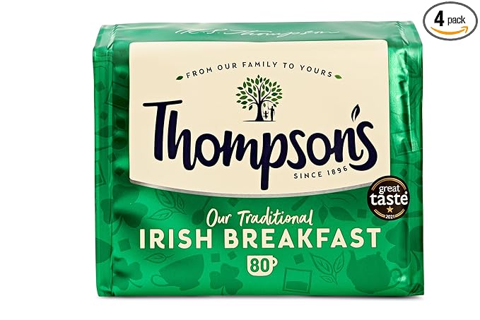 Punjana Tea Ltd Tea Irish Breakfast 80 Count (Pack of 4)
