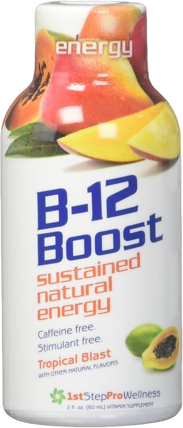 B-12 Shot Maximum Energy Tropical Blast 2-Ounce 12 per Box