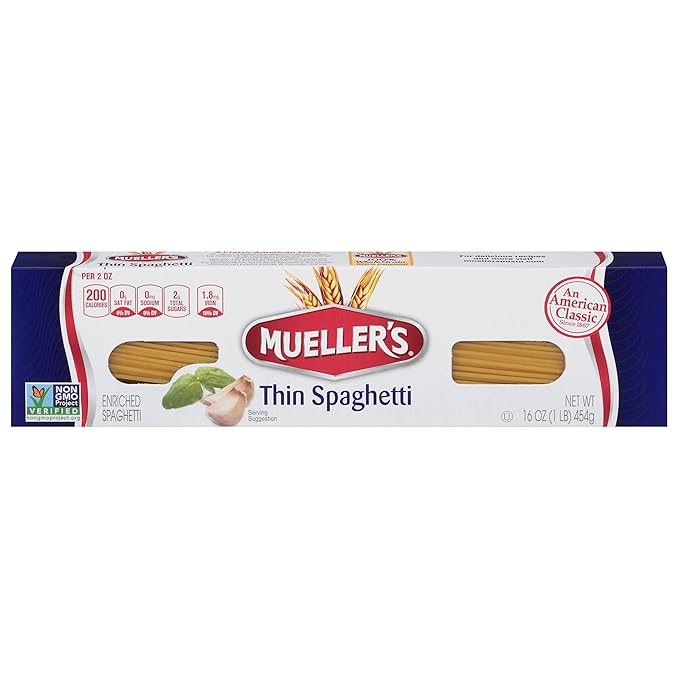 Mueller's Spaghetti Thin 16 Ounce (Pack of 20)