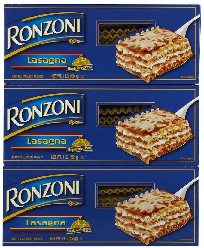 Ronzoni Curly Lasagna 16 oz 3 pk