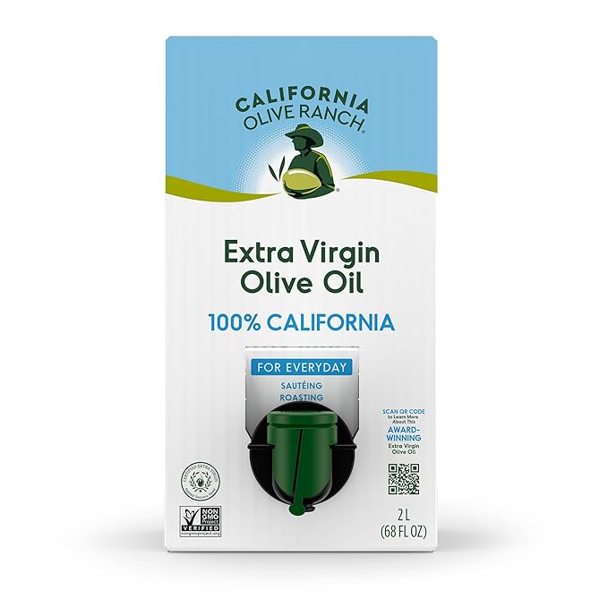 California Olive Ranch 100% California Bag-in-Box Extra Virgin Olive Oil 2L (Pack of 1)