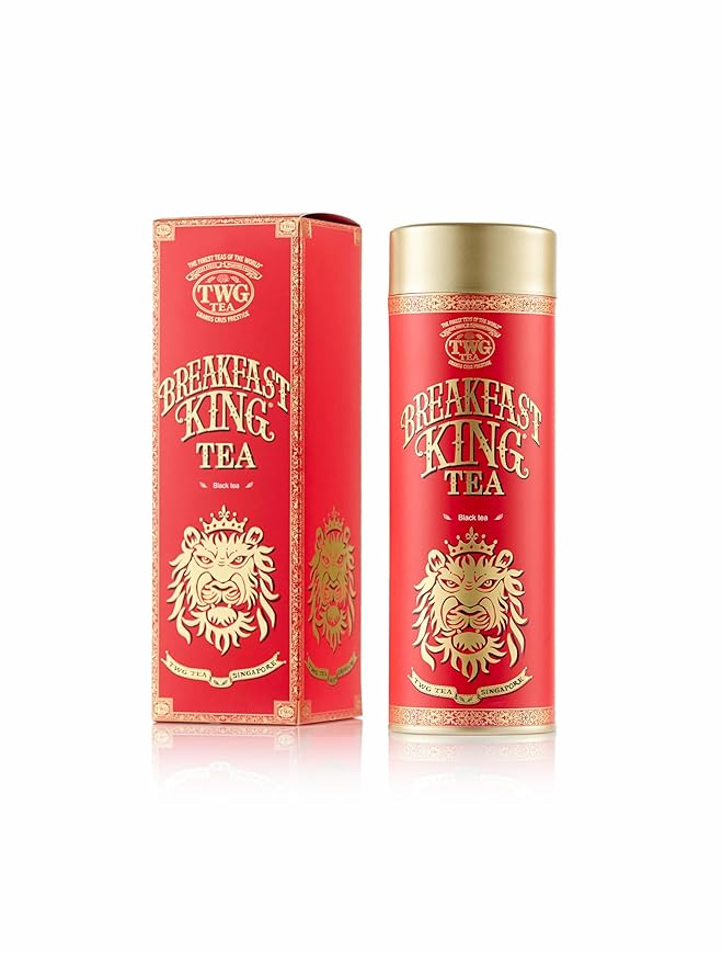 TWG Tea | Breakfast King Tea | Black Tea | Ginseng | Haute Couture Tin 130g | Gift Set