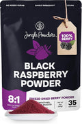 Black Raspberry Powder 5 Ounce Bag - 3rd Party Lab Tested Freeze Dried Raspberries Fruit Whole Berry for Baking Unsweetened Additive Filler Free Superfood Extract Rasberries Smoothies Dehydrated