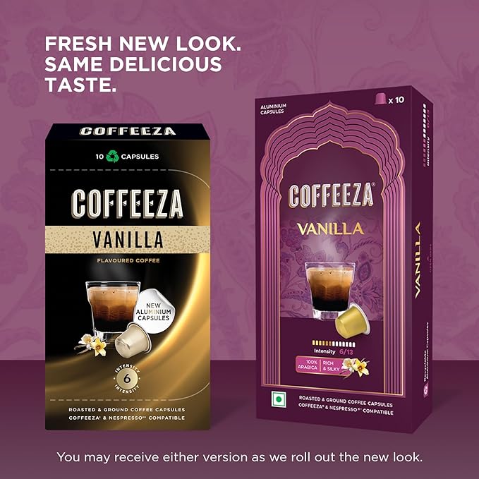Coffeeza Flavoured Variety Pack Aluminium Coffee Capsules Caramel Hazelnut and Vanilla (30 Pods)