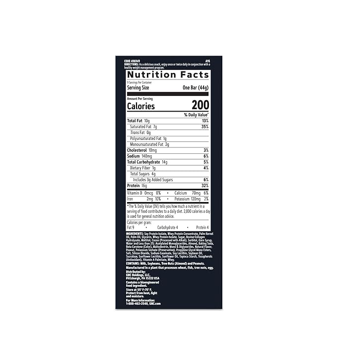GNC Total Lean Layered Lean Bar|Hunger Satisfying - High Protein Snack Bar | Whipped Chocolate Mousse - 9 Bars