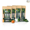 SuperMathe Yerba Mate Powder Mix – Zero Calorie Natural Energy Drink – 2-Pack Original Green Mate + 2-Pack Tangerine Flavor (28 Single-Serve Sticks)