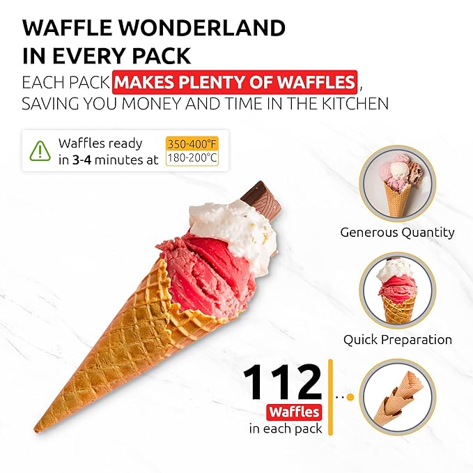 OldSoul Professional Cone Waffle Mix | Original Flavour | Batter Mix | GLUTEN FREE &amp VEGAN | 5 Lbs | 112 Waffles (5 Lbs Gluten Free &amp Vegan)
