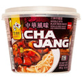 Wang Jjajangmyeon Black Bean Noodles Instant Bowl – Sweet Savory Black Bean Sauce Thick Chewy Noodles Microwave Meal Ready in 3 Minutes Pack of 1