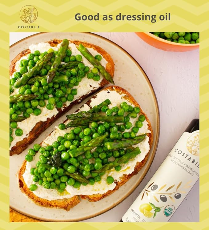 Orange &amp Lemon Infused Extra Virgin Olive Oil combo. All-natural olive oils. Great for salad dressing meat and baking. COSTABILE