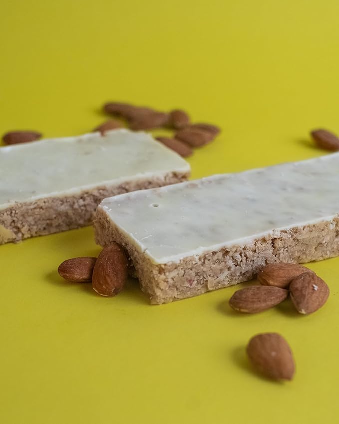 FlapJack Handmade Oat Bar - Premium English Oats (42-47%) | High Fiber Slow-Release Energy | Vegetarian Friendly | Made in Hungary by S.P.I.N. | 15pcs x 100g Almond Cherry