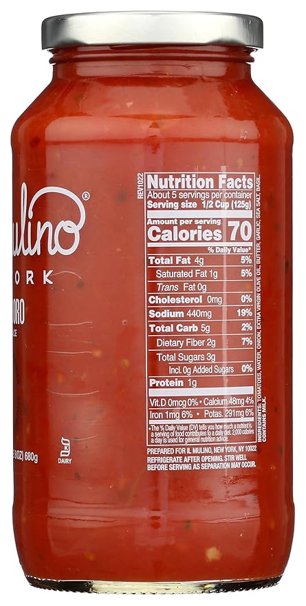 Il Mulino Pomodoro Pasta Sauce Non GMO Kosher 24 Ounces (Pack Of 6)