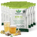 Herbay Harmony Organic Detox Tea – Caffeine-Free Herbal Cleanse for Bloating Relief Digestive Tea &amp Natural Body Detox Organic Herbal Blend with Ginger Chamomile &amp Papaya - 24 Pack (24 Week