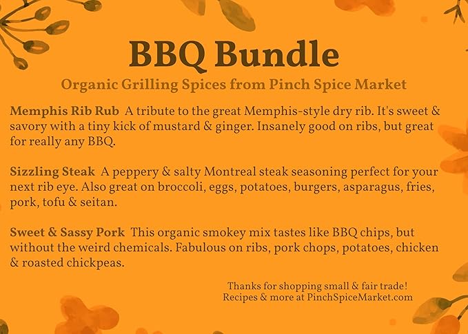 BBQ Spice Bundle-3 Pack of Our Top Selling BBQ Rubs