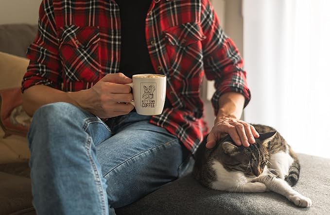 Kitty Town Coffee: Smokey Dark Roast Coffee From Brazil 2lb (32oz) Whole Bean