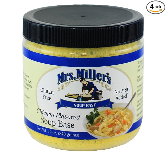 Chicken Flavored Soup Base Gluten-Free No MSG 12 oz. (Pack of 4)