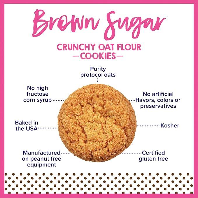 Goodie Girl Mini Brown Sugar Cookie Snack Packs | Gluten Free Peanut Free | 100 Calories (24 Pack)