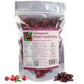 Unsweetened Dried Cranberries by My Berry | 3oz | Naturally Tart: 1g Natural Sugar Per Serving | Non-GMO | No Added Sugar Juice or Oils | More Berries Per Ounce Than Sweetened Berries | Canadian Grow