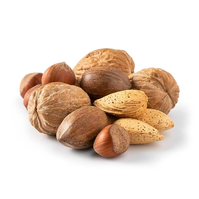 Deluxe Mixed Nuts In-Shell 5 Pounds(80oz) | Raw and Unsalted Mixed Nuts | Fresh Snack Mix | Healthy and Delicious Nuts Mix | Kosher Friendly Mixed Nuts We Got Nuts