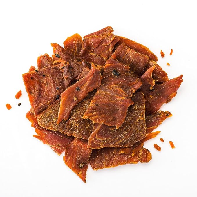 Perky Jerky Sweet and Snappy Turkey Jerky 1oz (Pack of 12) - Low Sodium - 10g Protein per Serving - Low Fat - 100% U.S. Sourced - Tender Texture
