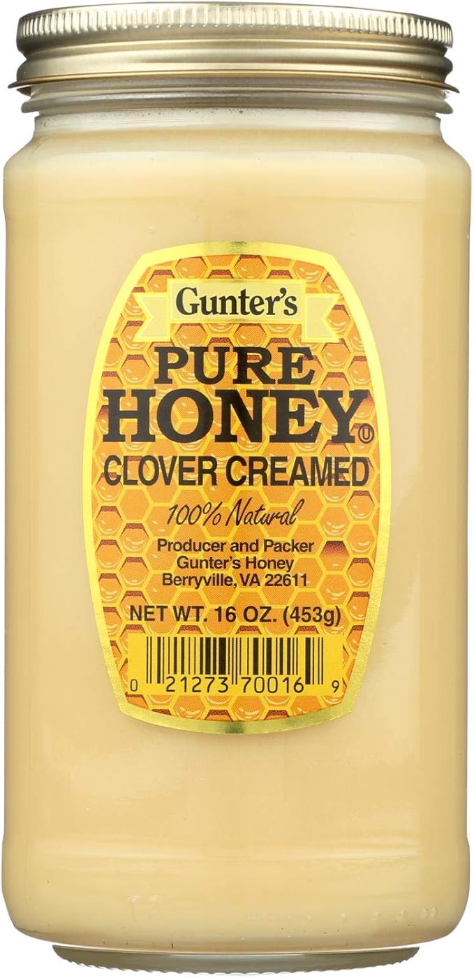 Gunter's Clover Creamed Honey 16 Ounce - 12 per case.