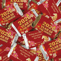 1.24lb Chinese New Year Red Wrapped Miniatures Assortment To Celebrate The Year Of The Horse - Great Candy Choice For Gifting Dessert Tables Or Party Favors